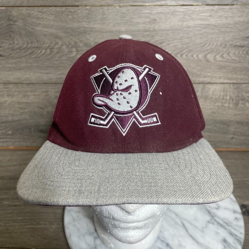 Anaheim Mighty Ducks Adult One Size Red Embroidered New Era 9 Fifty NHL Hockey